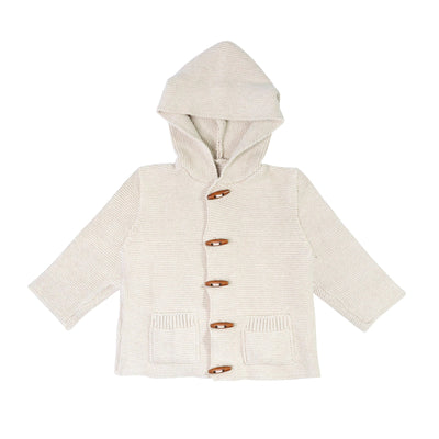 Organic Bristol Sweater Jacket in Oatmeal 