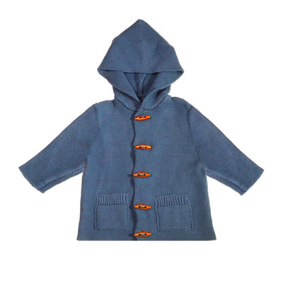 Organic Bristol Sweater Jacket in Cambridge Blue 