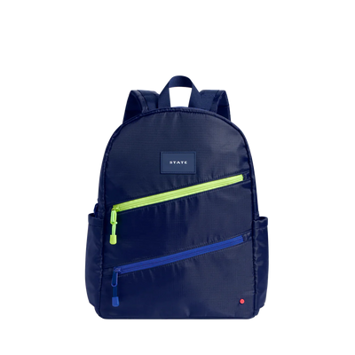 Kane Kids Double Pocket Backpack in Diagonal Zippers
