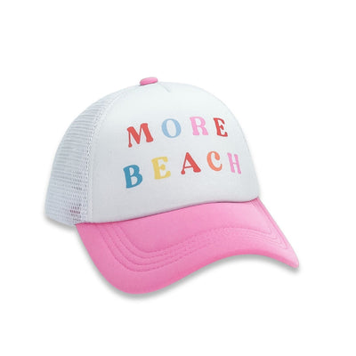 More Beach Trucker Hat in Prism Pink
