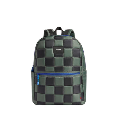 Kane Kids Double Pocket Backpack in Puffer Checkerboard