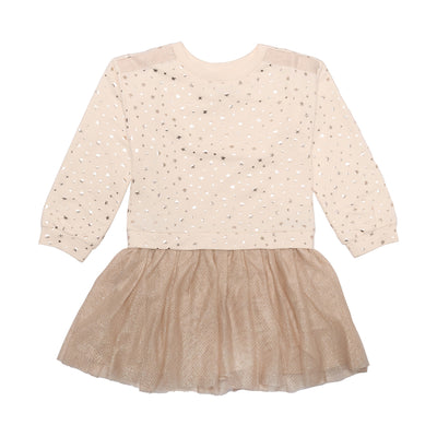 ivory dress with gold stars
