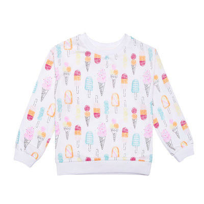sweatshirt in ice cream print
