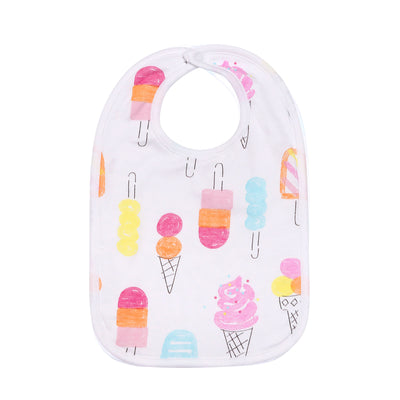ice cream bib in pink
