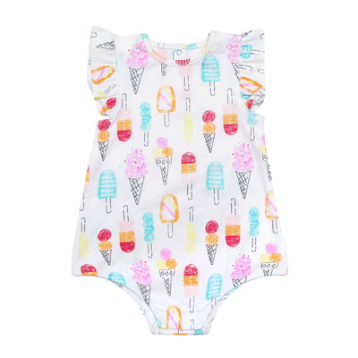 ice cream print onesie