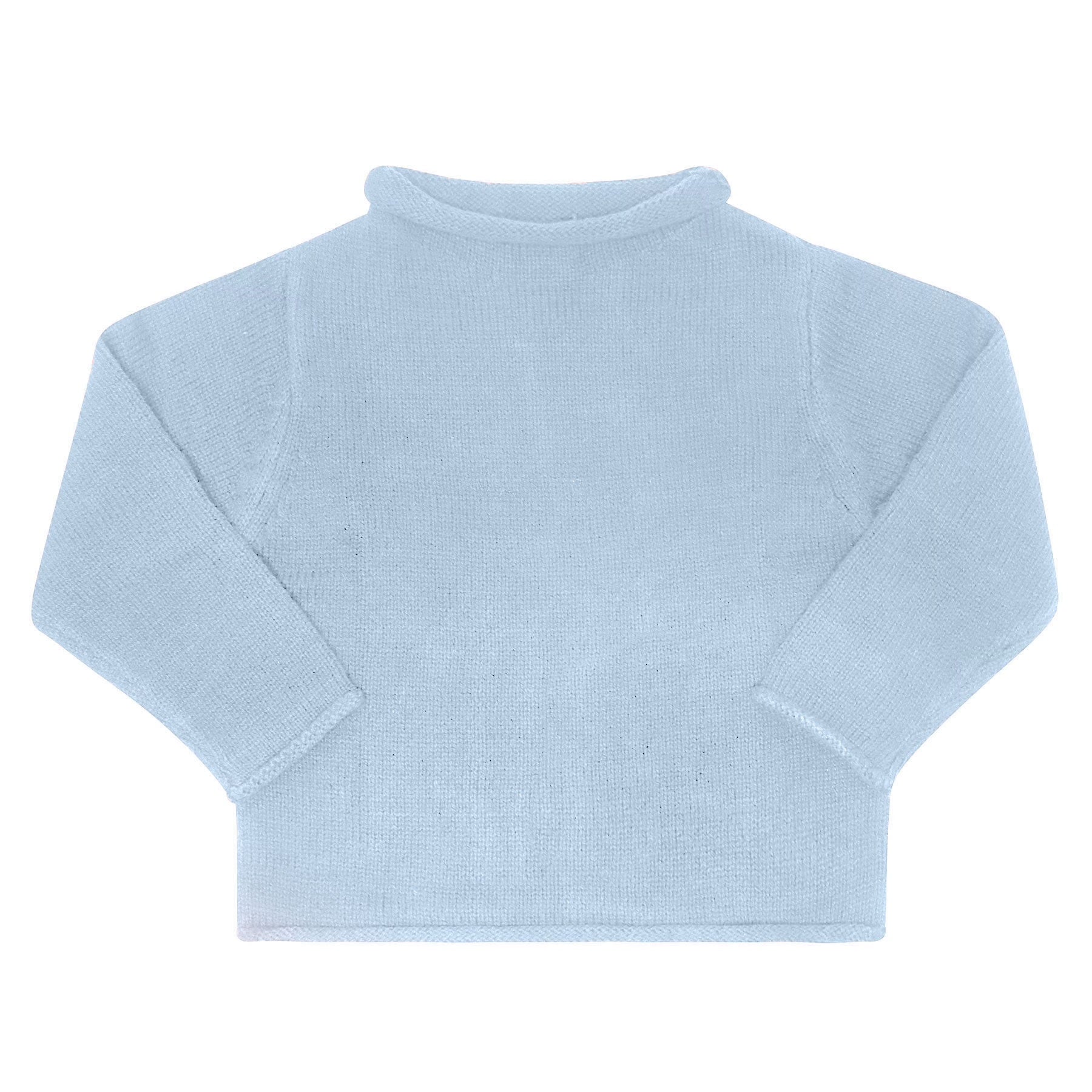 Rollneck Sweater in Ballad Blue Sammy Nat Sammy Nat Store Baby Blue 18 24M
