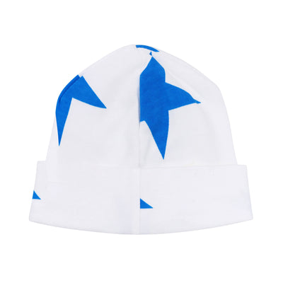 blue bold star baby hat