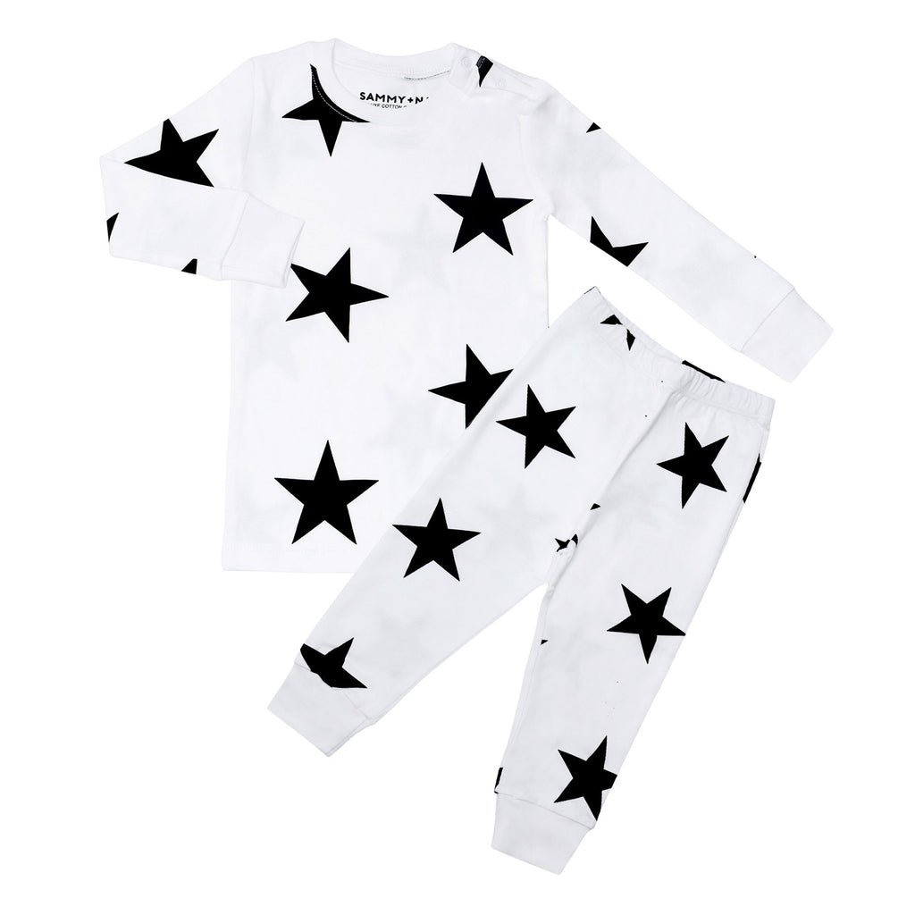 Black and white star pajamas 2025