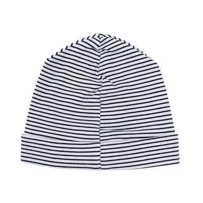 navy striped hat