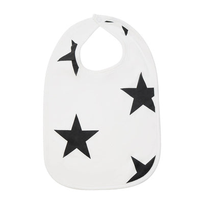 bold star bib in black