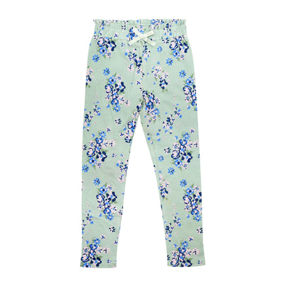 green floral legging