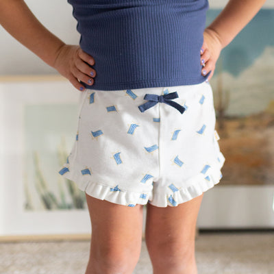 cotton beach chair print shorts