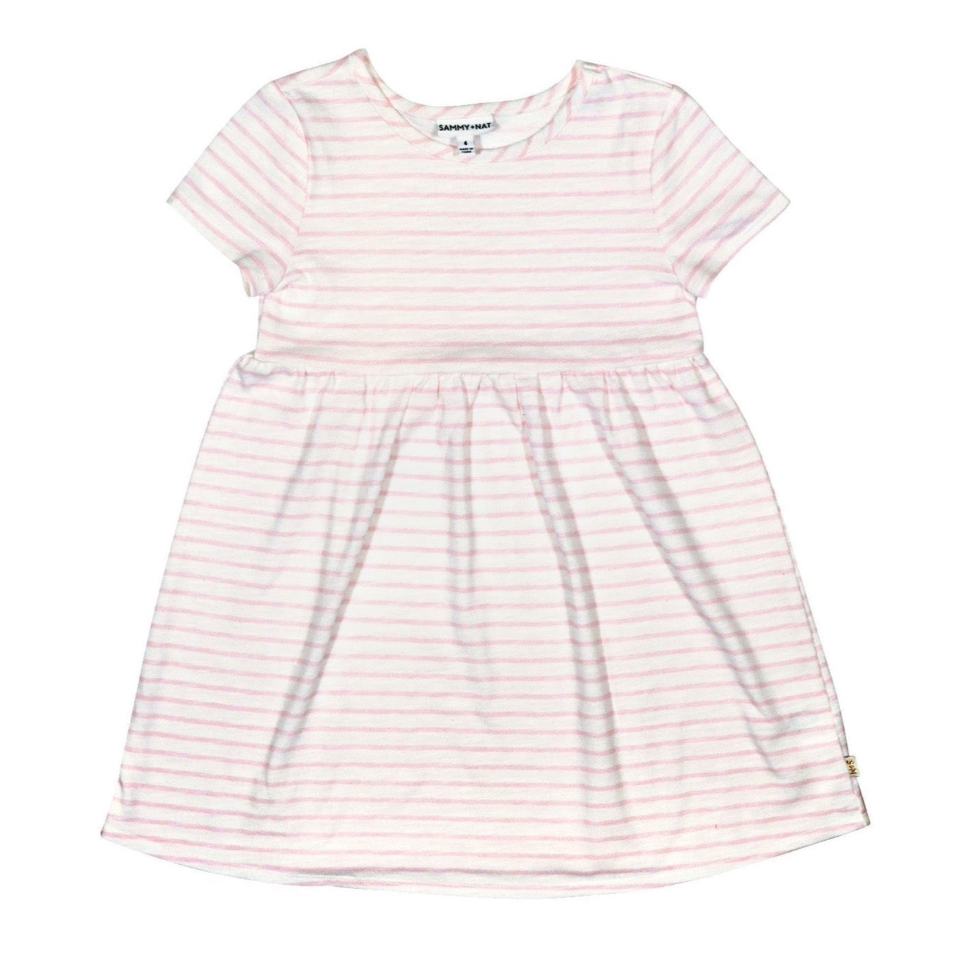 pink stripe dress