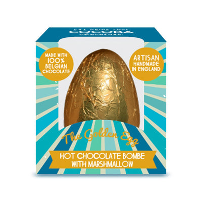 Golden Egg Hot Chocolate Cocoba Bombe