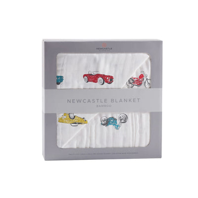 Vintage Muscle Cars and Motorcycles Blanket