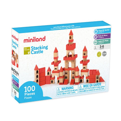 wood stacking castle box