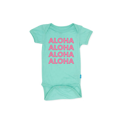 Aloha All Day One Piece in Beach Glass