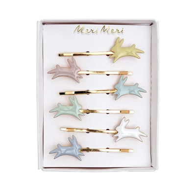 Bunny Enamel Hair Slides