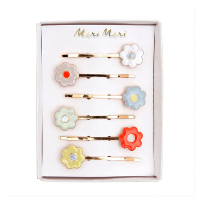 Daisy Enamel Hair Slides