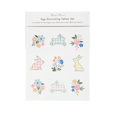 Egg Gingham Decorating Tattoo Set