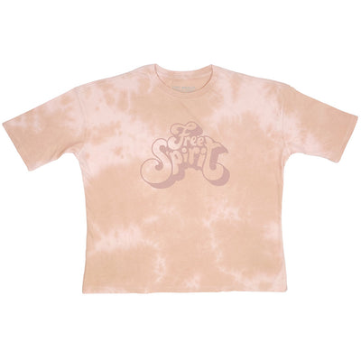 Free Spirit Super Tee in Pink Tie Dye