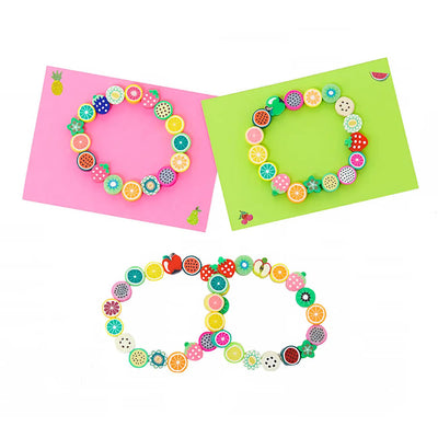 Stretch Clay Bead Fruit Bracelet