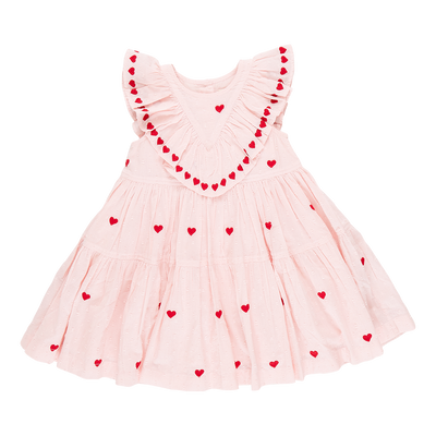 Raphaela Dress - Confetti Heart Embroidery