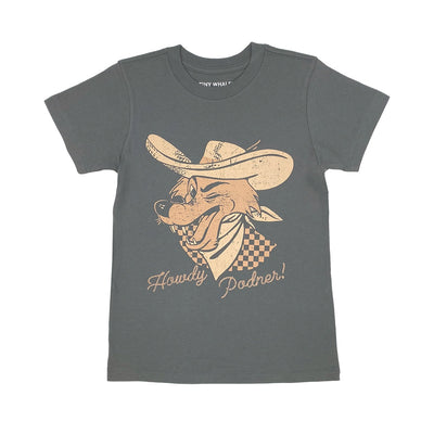 Howdy Tee in Faded Black