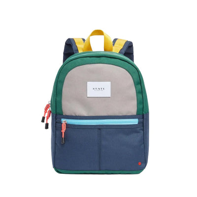 Kane Kids Mini Travel Backpack in Green/Navy