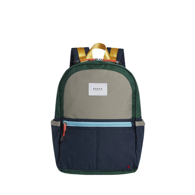Kane Kids Travel Backpack in Green/Navy