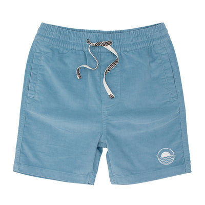 blue cord shorts