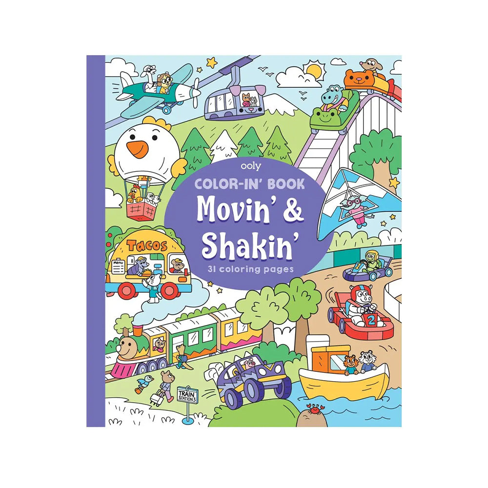 Color-in' Book: Movin' & Shakin'