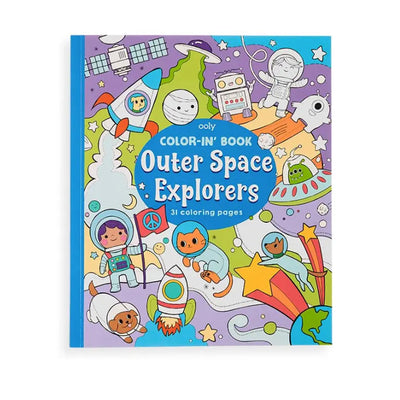 Color-in' Book: Outer Space Explorers