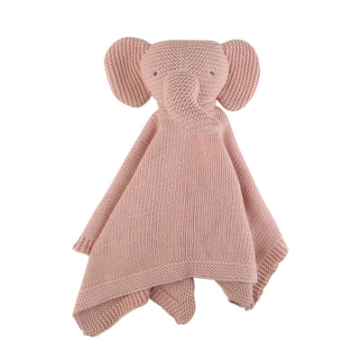 Organic Elephant Lovey in Pink Pearl