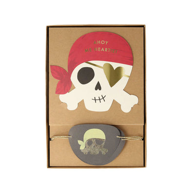 Pirate Valentine Cards Set