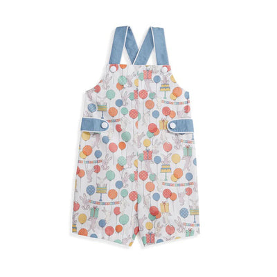 Porter Short Overall in Bunny Party