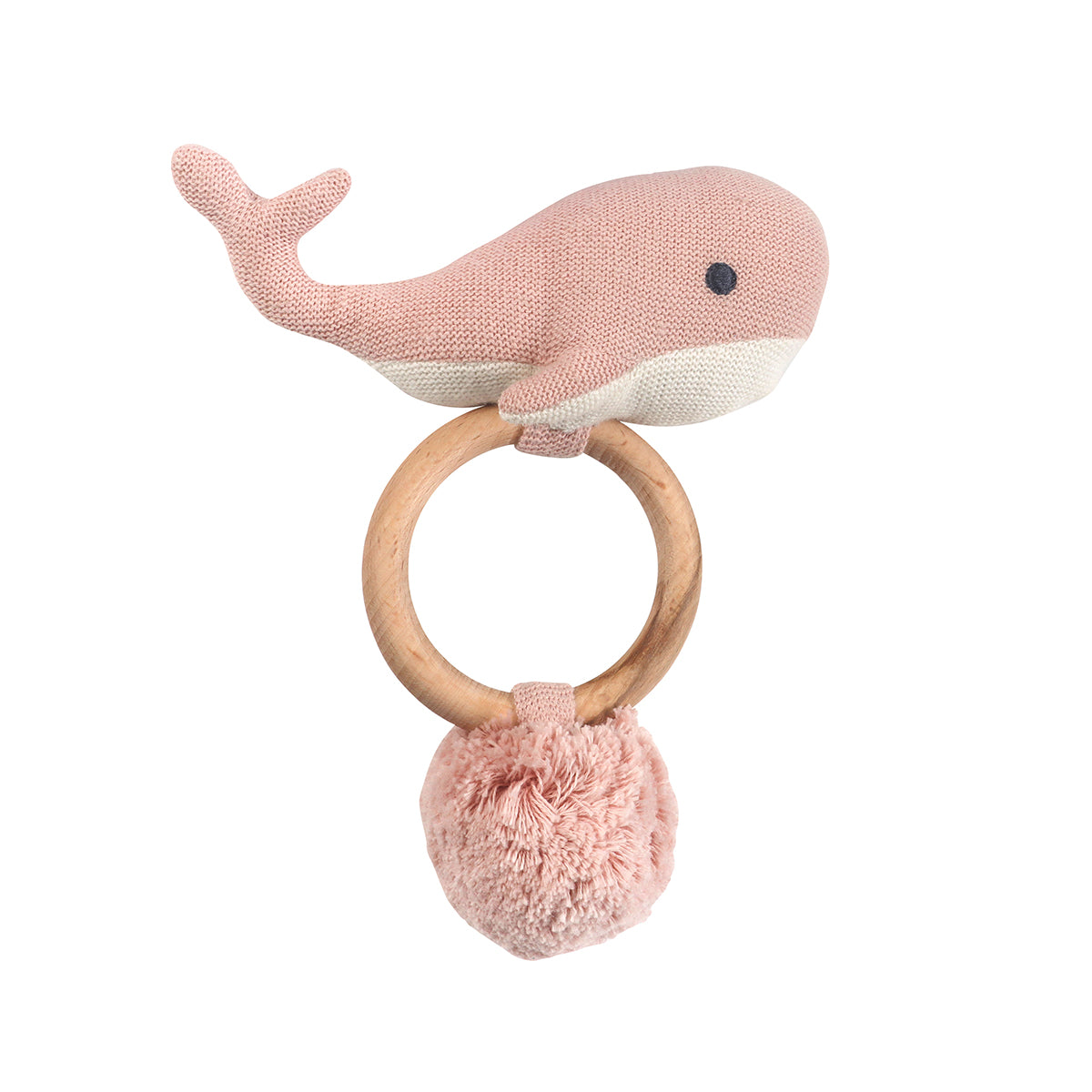 Pink Bay Rattle Pink Whale Rattle - Sammy + Nat x Zestt - Sammy+Nat store